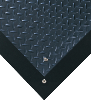Electrically Conductive Diamond Plate Anti-Fatigue Mats